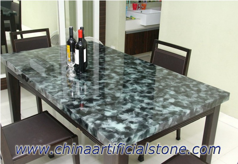 Magna Jade Glass Stone Dinning Table