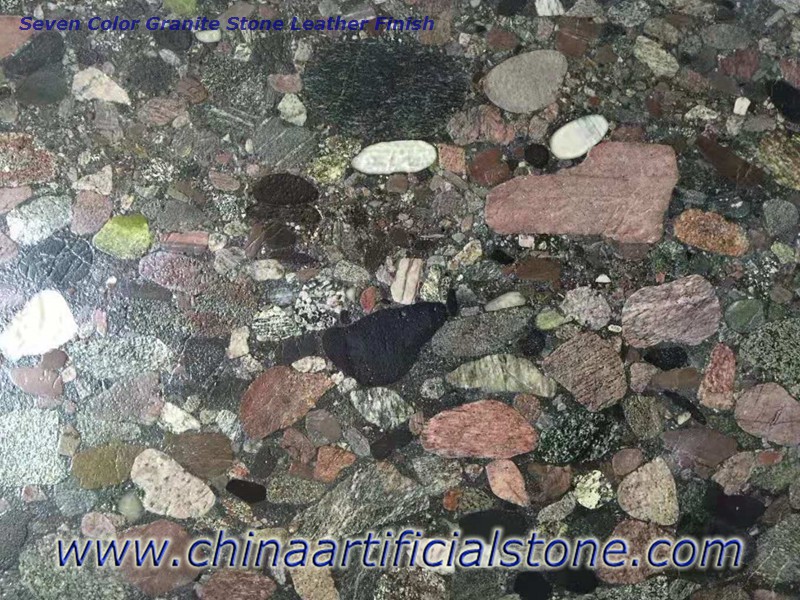 Seven Color Granite Stone Leather Finished