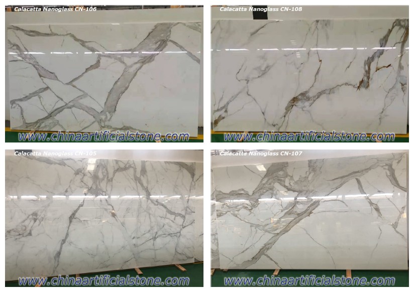 China Nano Statuario White Granite Slabs