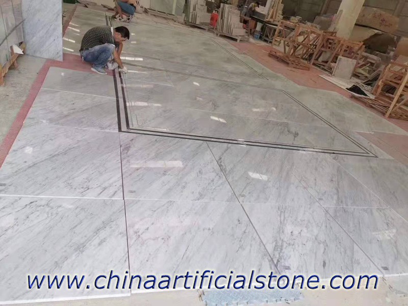 Bianco Carrara White Marble Tiles for Projects made in Shuitou