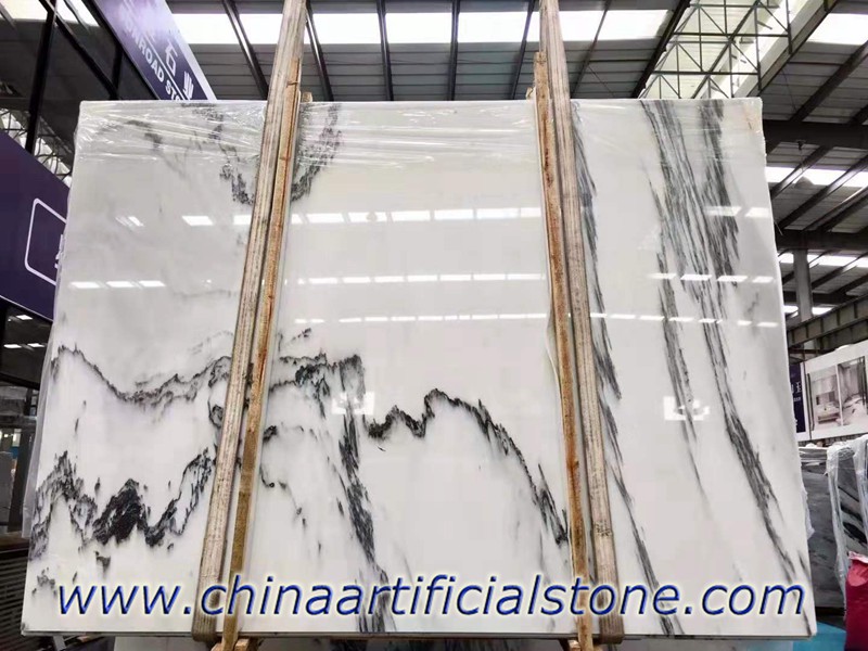 China White Ink Marble Slabs with good price
