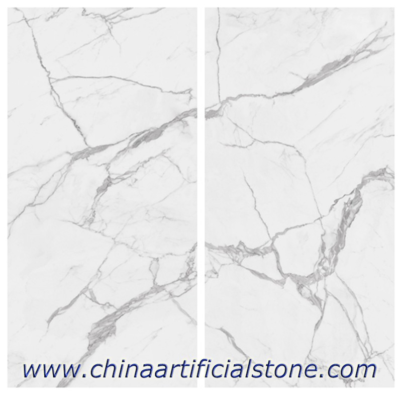 Calacatta White Sintered Stone Slab 1600x320X12mm Polish or Matt
