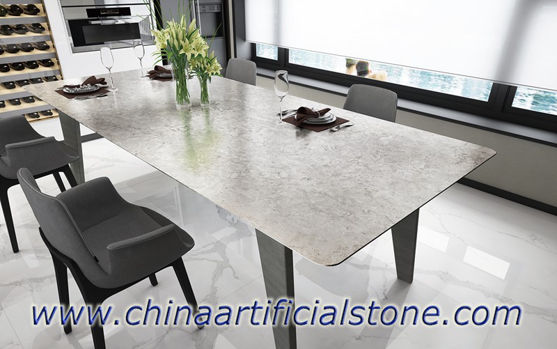 Grey Sintered Stone Table Furniture