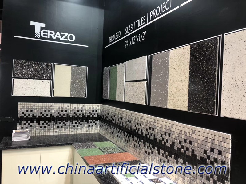 Concrete Multicolor Terrazzo Mosaic Tiles