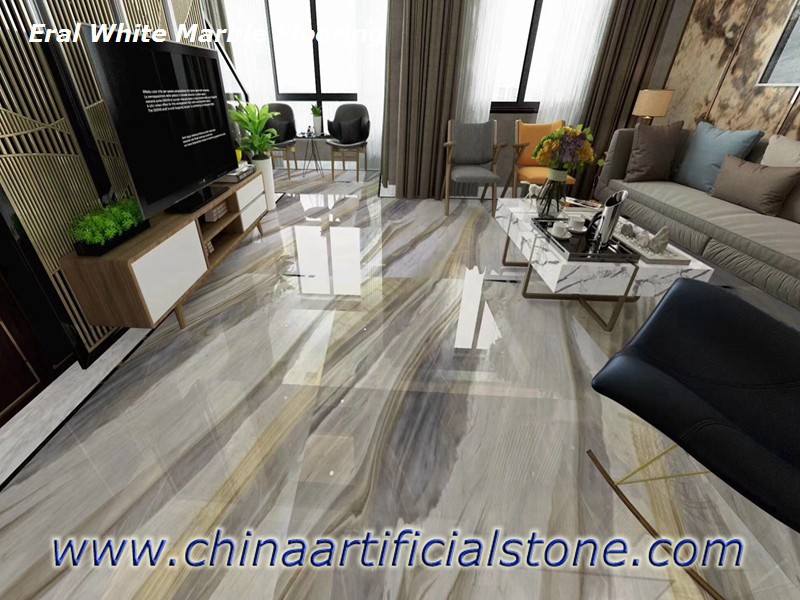 Italian Eral White Marble Flooring Tiles