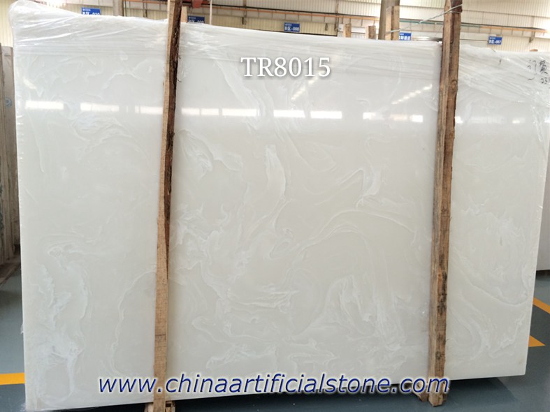 paneles de piedra de ónix artificial de ónix blanco falso tr8015 