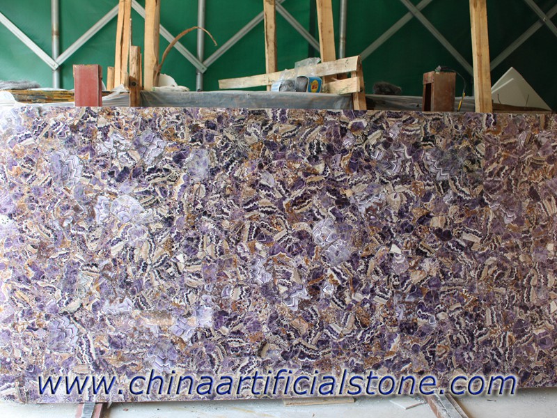 baldosas de piedra amatista púrpura piedra losas 