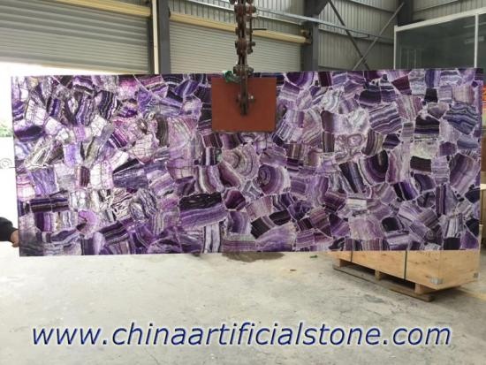 baldosas de piedra translúcida fluorita púrpura baldosas