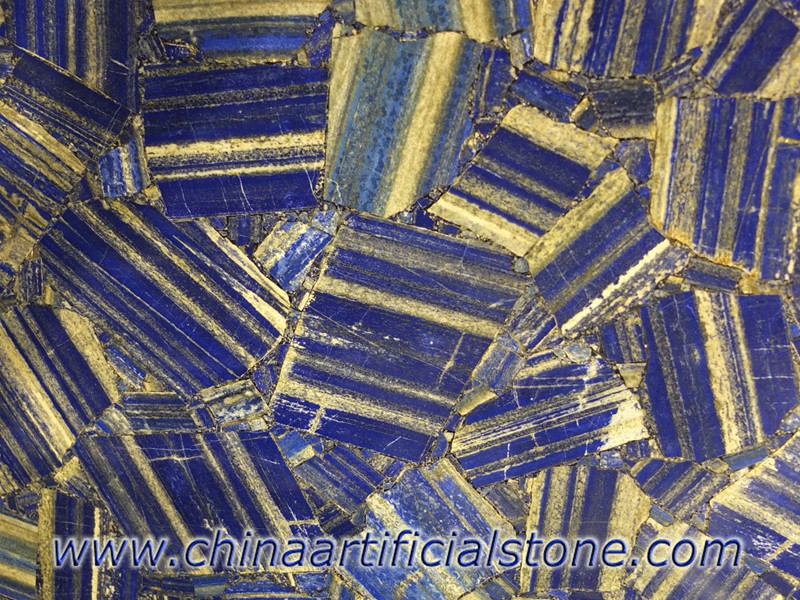 piedra preciosa azul lapislázuli corte de vena losas baldosas 
