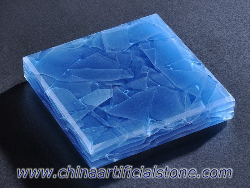 losas de glaskeramik de vidrio vitrocerámico de azul marino 