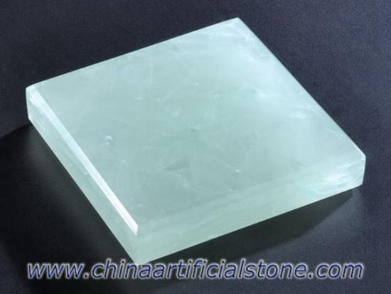 hielo verde jade vidrio piedra vidrio 2 placas de vidrio reciclado