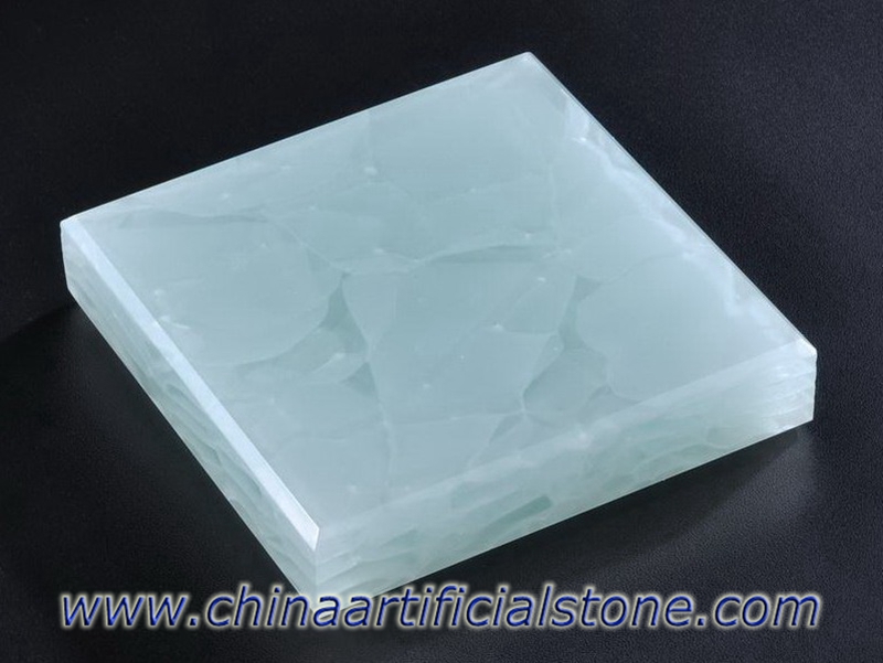 Cristal azul de jade glass2 superficie de piedra de vidrio reciclado 