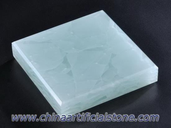 Cristal azul jade glass2 superficie de vidrio reciclado