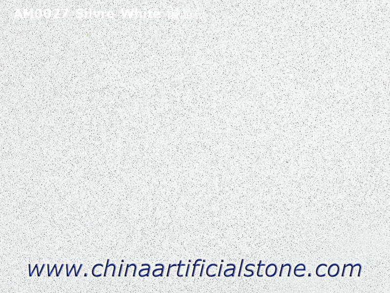 Losas y baldosas de mármol artificial blanco puro 