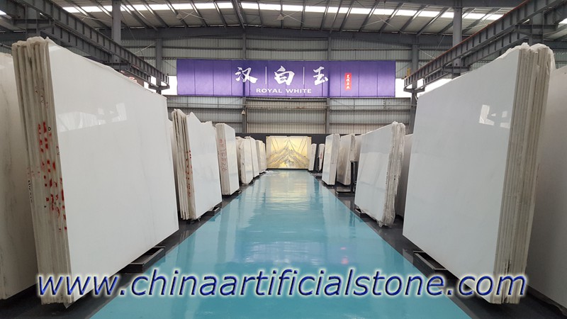 losas de mármol blanco puro real de China 