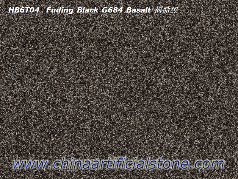 Adoquines de porcelana negra g684 aspecto basalto negro 