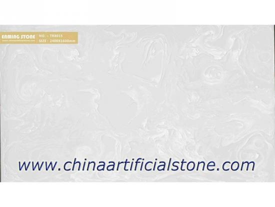 panel de piedra de ónix artificial de ónix blanco falso tr8015