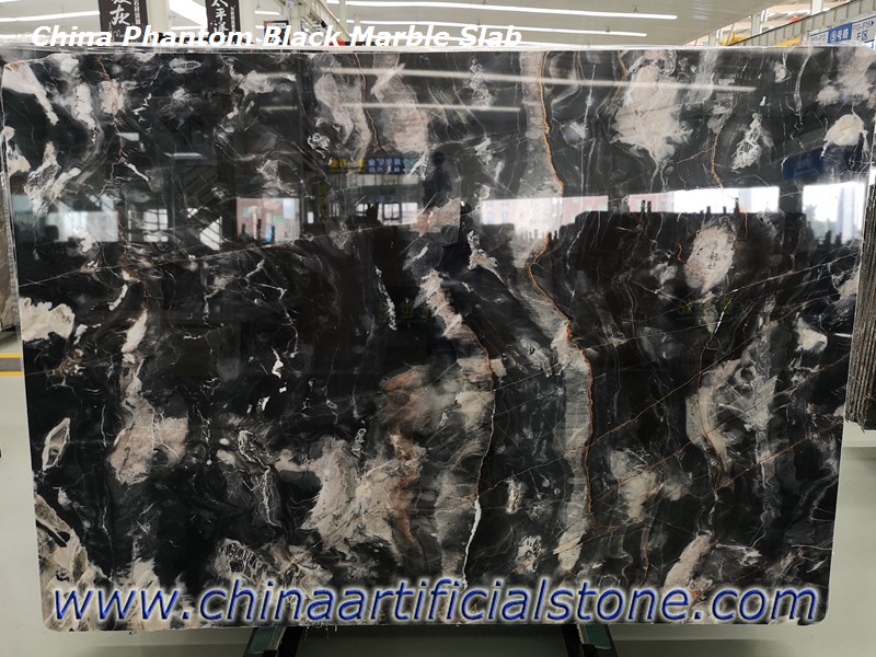 losas de mármol negro fantasma de china 
