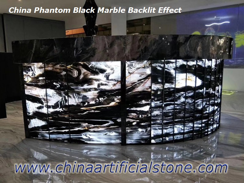 losas de mármol negro fantasma de china 