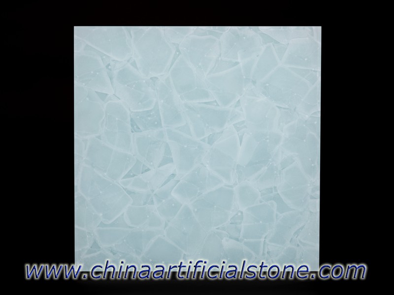 Coral Azul Jade Cristal Glass2 Mar De Vidrio, Losas 