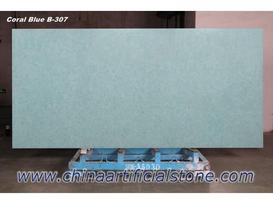 Coral Azul Jade Cristal Glass2 Mar de Vidrio, Losas para cubiertas prefabricadas