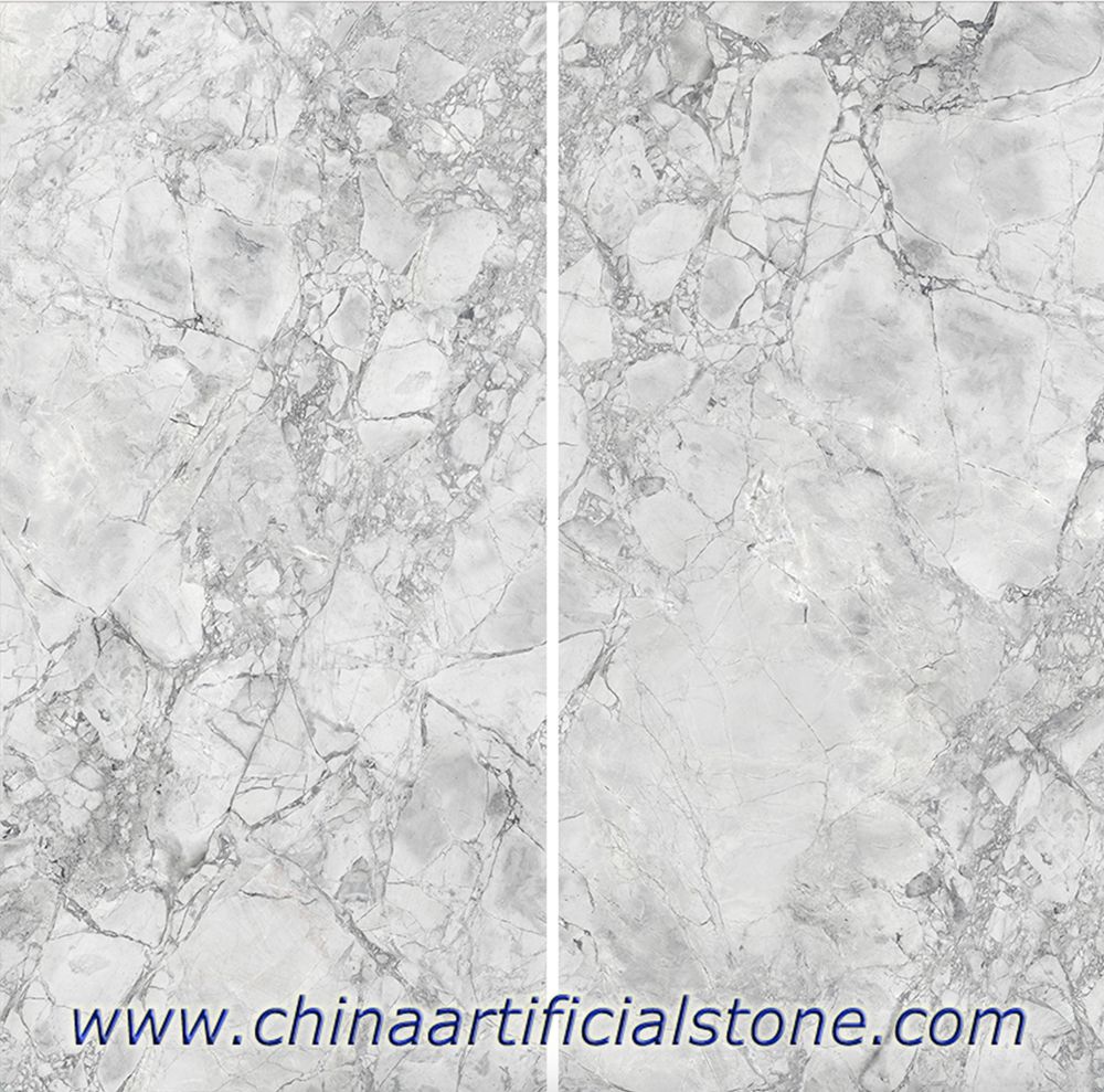 piedra sinterizada gris calacatta súper blanca para encimeras
 