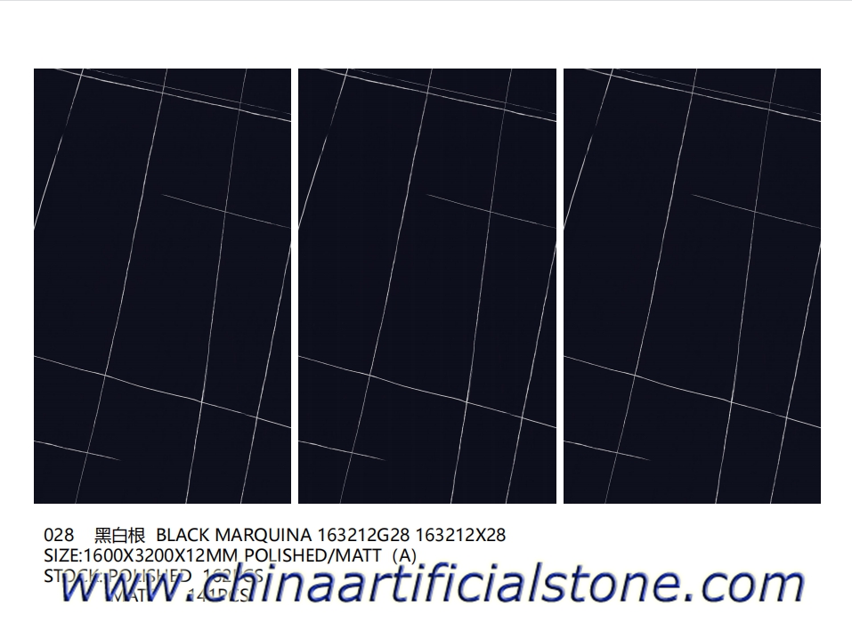 losas de gres porcelánico marquina negro gran formato 1600x3200x12mm
 